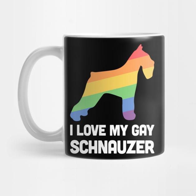 Schnauzer - Funny Gay Dog LGBT Pride by MeatMan